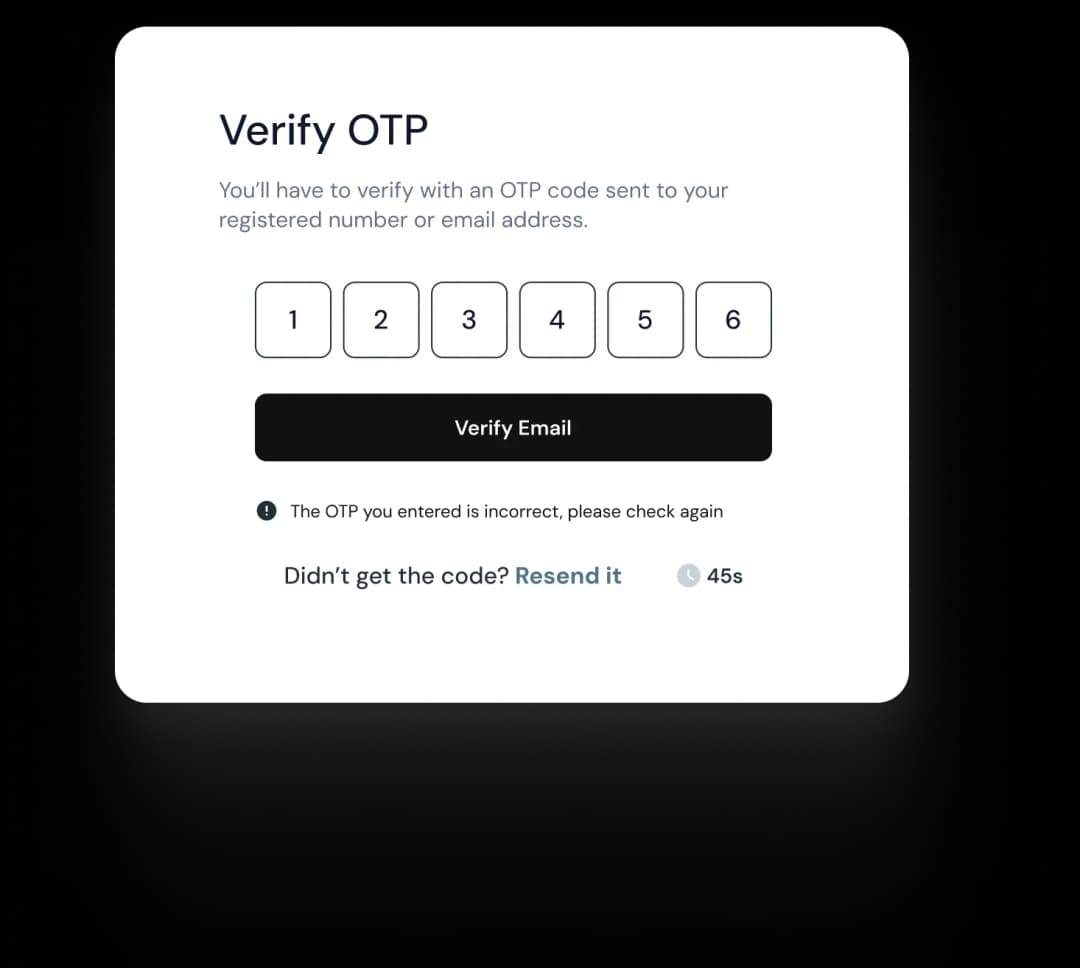 Verify Otp Template