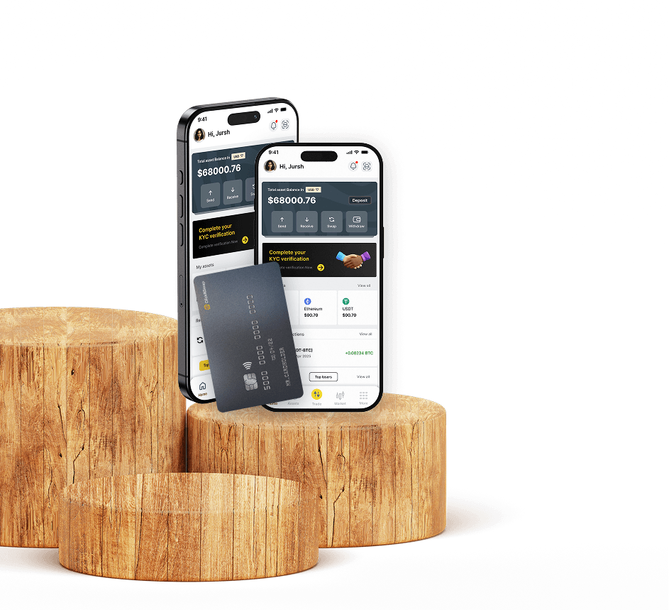 phone and debit card